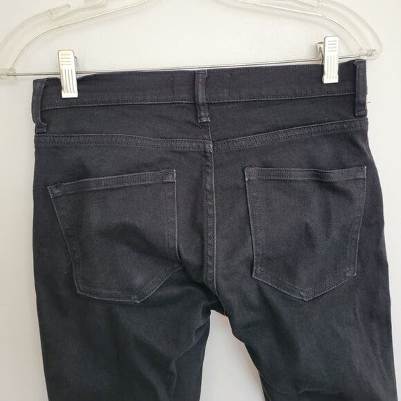 Everlane The Mid-Rise Skinny Jean Black Stretch Zip Fly Women 26 - Picture 6 of 11